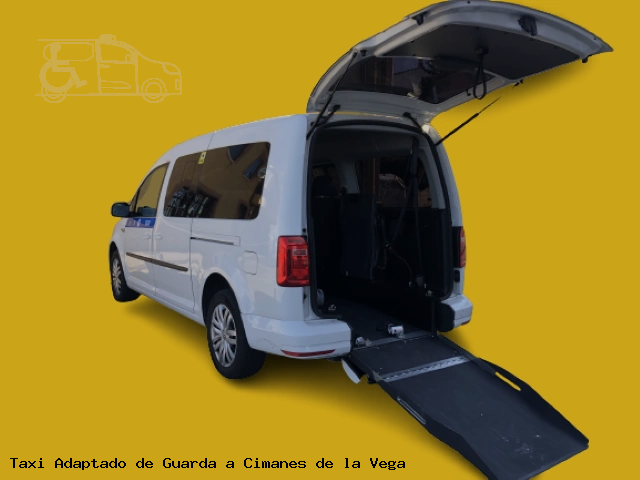 Taxi accesible de Cimanes de la Vega a Guarda